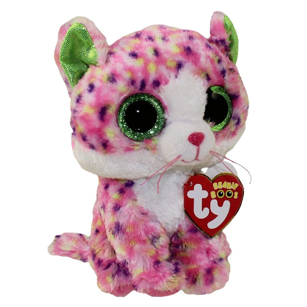 Ty Sophie Pink Polka Dot Cat Boo Small - Stuffed Animal (36189)