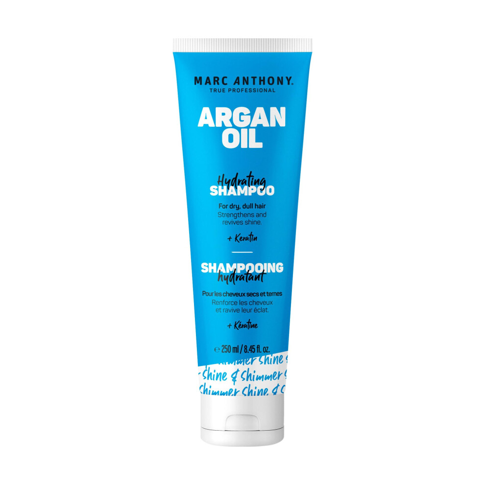 Marc Anthony Argan Oil Shampoo With Keratin - Moisturizing & Revitalizing For Dry Dull Hair - Repairs Strengthens & Enhances Shine With Nourishing M