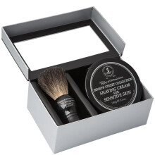 Set regalo 2 pz: pennello da barba in zibellino nero e crema da barba Jermyn St. 150g