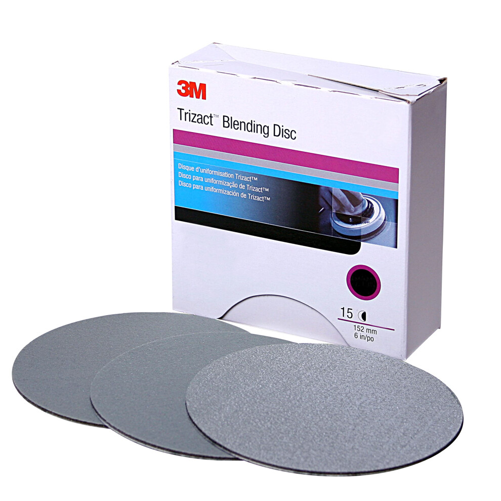 3M 02091 Trizact Hookit 3 Inch P1000 Grit Blending Disc Gray 014445380641