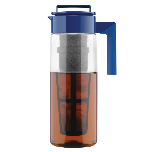Fabricant de Thé Glacé Takeya Premium avec Technologie Flash Chill, 2 Quart, Bleu