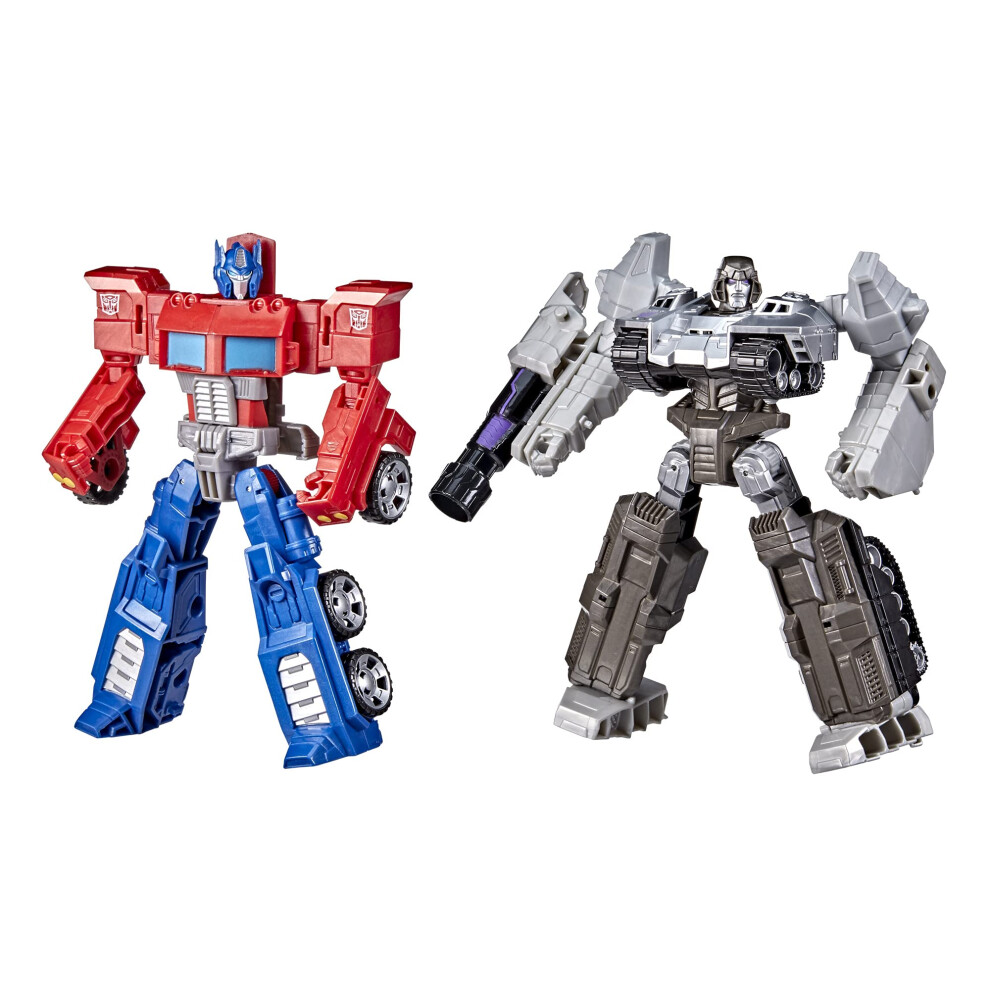 Transformers Toys Heroes and Villains Optimus Prime and Megatron 2-Pack Action Figures - for Kids Ages 6 and Up  7-inch (Amazon Exclusive)