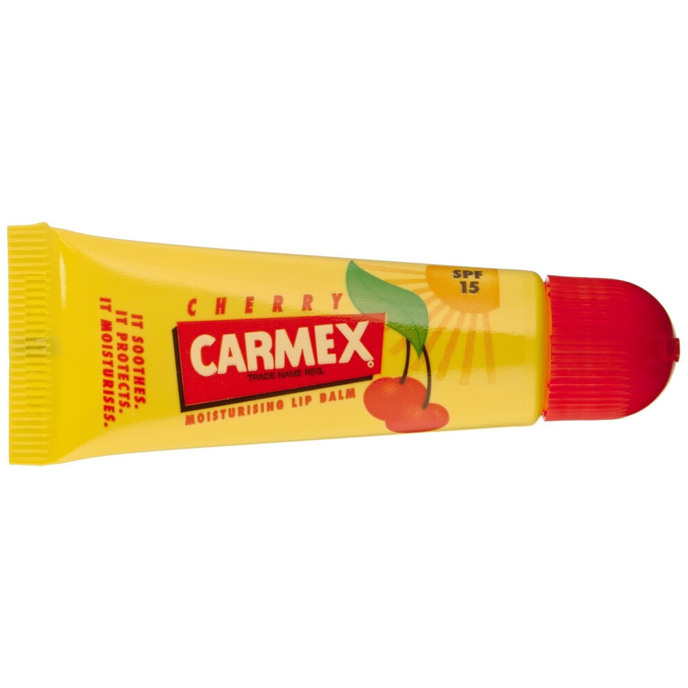 Carmex Cherry Lip Balm SPF 15 0.35 oz (Pack of 12)