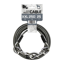 BV Dog Tie Out Cable 25 Feet - Dog Leads for Yard Heavy Duty - Up to 250 Pounds | Tie Out Cable for Dogs Reflective Dog Lead Dog Cable 25ft | Rust F