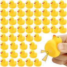 Jouets de Bain Canard en Caoutchouc, 50 Canards Miniatures Flottants Cadeaux de Fête