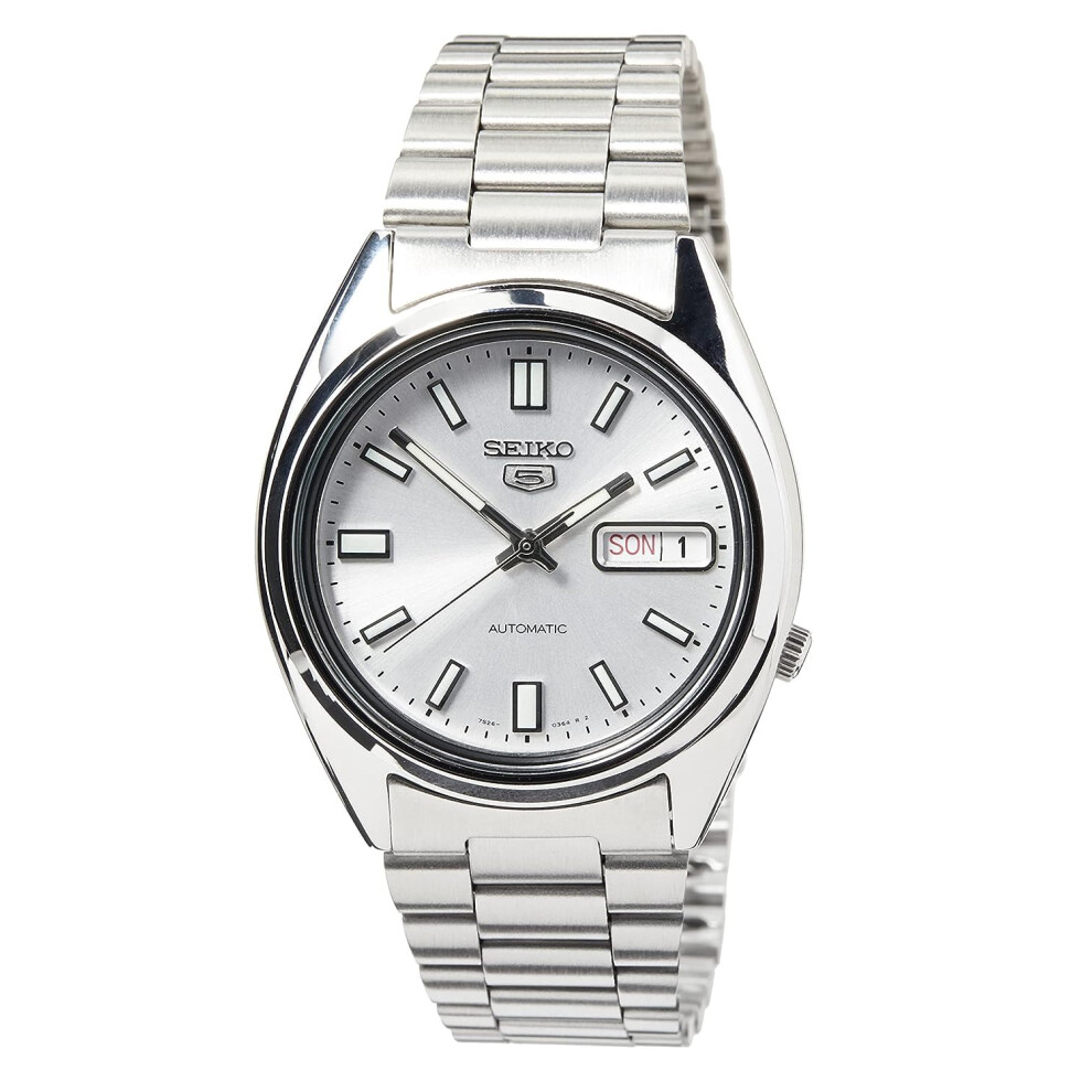 Seiko Men's SNXS73K 5 Stainless Steel Siver Dial Watch