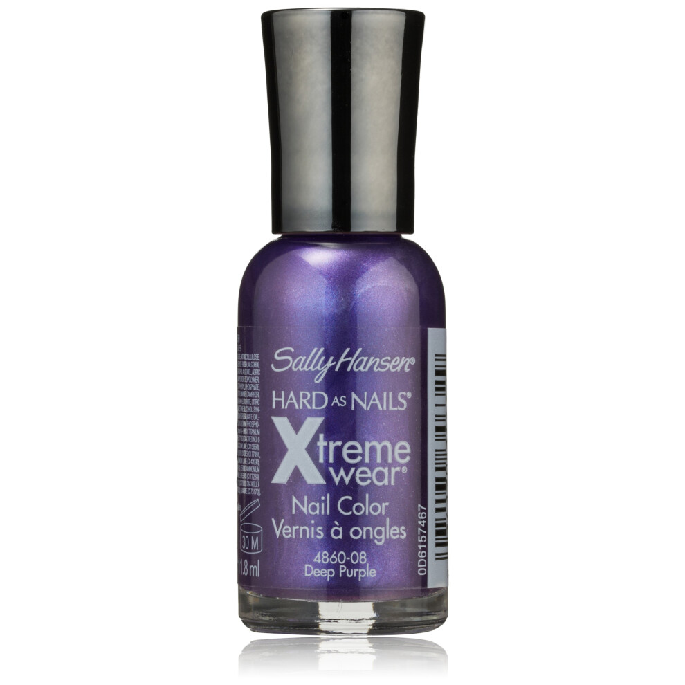 Sally Hansen Hard as Nails Xtreme Wear  Deep Purple  0.4 Fluid Ounce  Pack of 1