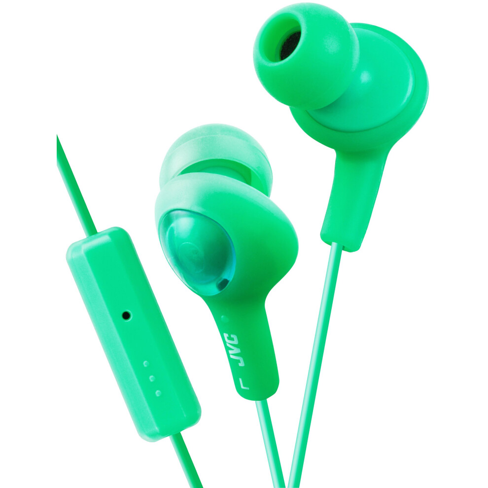 JVC HAFR6G Gumy Plus Headphones (Pistachio Green)