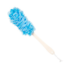 Arswin Lufa Back Scrubber for Shower Anti-Slip Long Handle Bath Sponge Shower Brush Soft Nylon Mesh Back Cleaner Washer Loofah on a Stick Body Brus