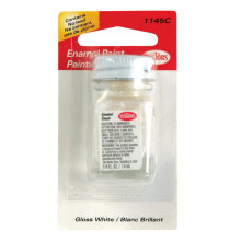 Pintura esmaltada Testors, color blanco brillante, 1/4 oz