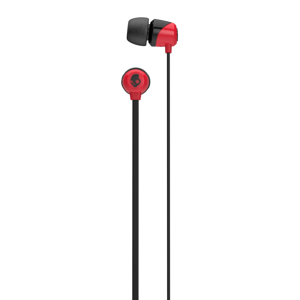 Skullcandy Jib In-Ear Noise-Isolating Earbuds  Lightweight  Stereo Sound and Enhanced Base  Wired 3.5mm Jack Connectivity  Red/Black