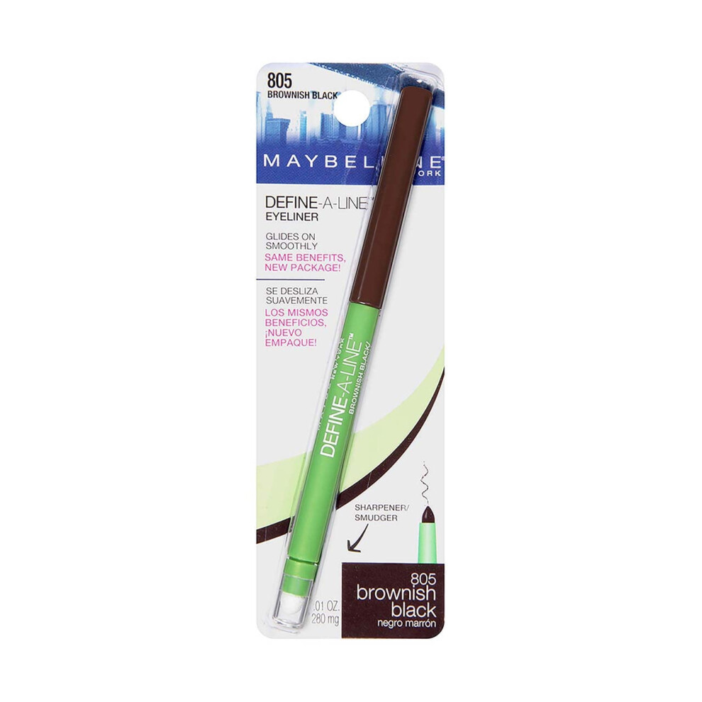 Maybelline New York Define-A-Line Eyeliner  Brownish Black  0.01 fl. oz.