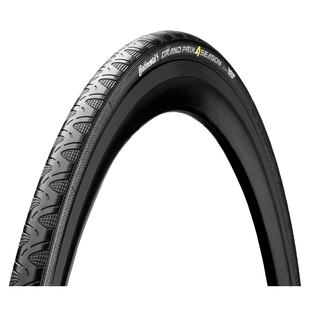 Continental Grand Prix 4-Season Bicycle Tire (700x23  Wire Beaded  Black)