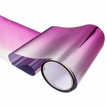 (pink) Upper Front Windshield Sun Protection Sheet Gradient Auto Staining Film Creative Windshield