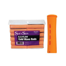 Salon de stil moale 'N n stil e-Z Flow Jumbo Cold Wave 12 Rods Tangerine HC-356TGJU