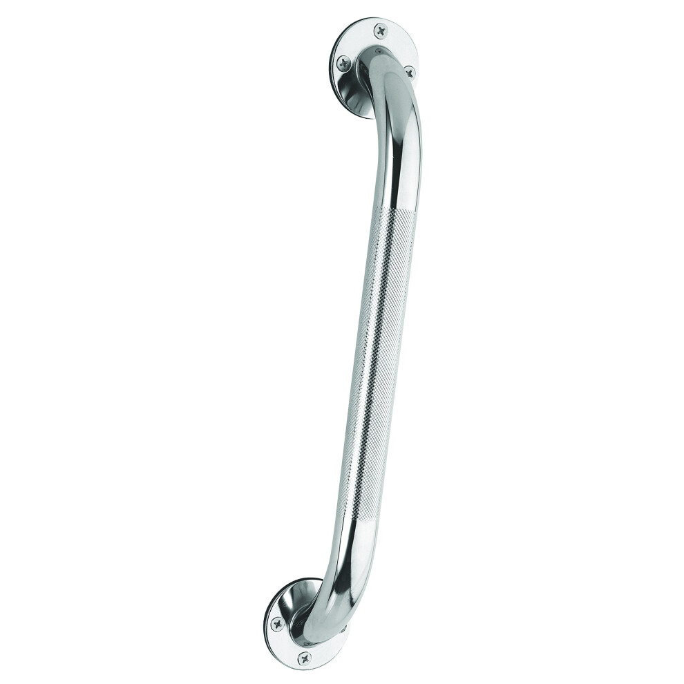 Carex Textured Grab Bars for Bathtubs and Showers - Grab Bars for Bathroom Safety - 24 inch Durable Stainless Steel Shower Handle Serves as Handicap G