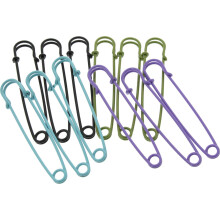 SE - Veilige Speldenset - Assortiment Kleuren, 10 cm, 12 Stuks - SP56C