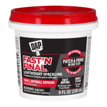 Dap 12140 Fast N Final Interior Exterior Spackle 1/2-Pint White 8 Fl Oz (Pack of 1)