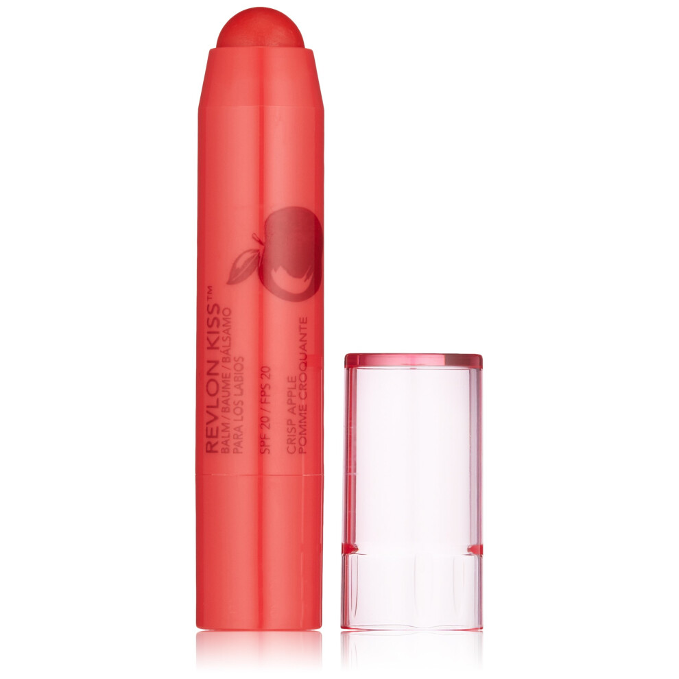 Revlon Lip Balm  Kiss Tinted Lip Balm  Face Makeup With Lasting Hydration  SPF 20  Infused With Natural Fruit Oils  030 Crisp Apple  0.09 Oz