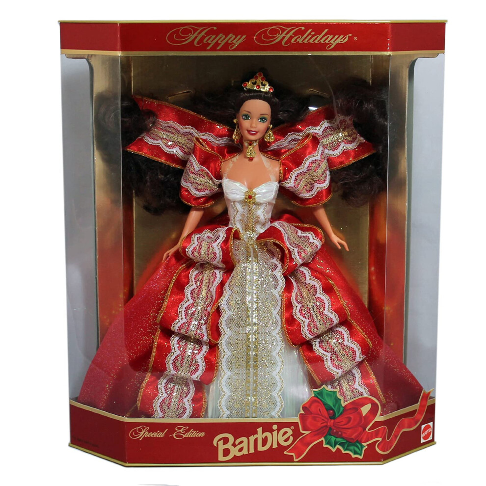 Barbie Happy Holidays Doll - Special Edition 10th Aniversary Hallmark 5th in Series (1997)