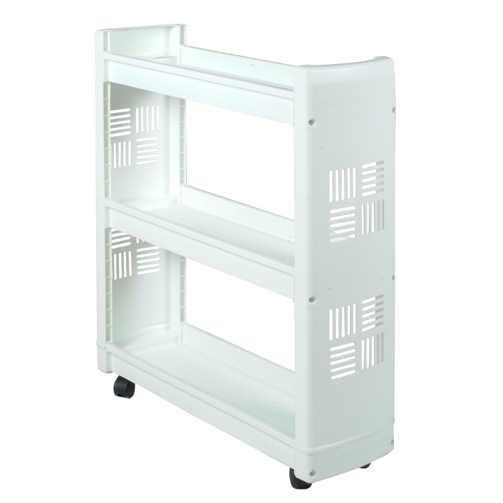 Whirlpool 1903WH Genuine OEM Rolling Laundry Storage Cart  White - Replaces 1903