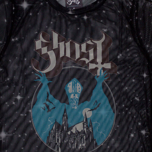 Ghost (M, Black) Ghost Opus Eponymous Mesh Long Sleeved Crop Top 1
