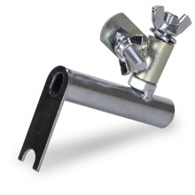 QLT by MARSHALLTOWN Funny Trowel Handle Adapter  All-Angle Swivel Bracket Style  Turns Concrete Finishing Trowel into Fresno  Concrete Tool  4826