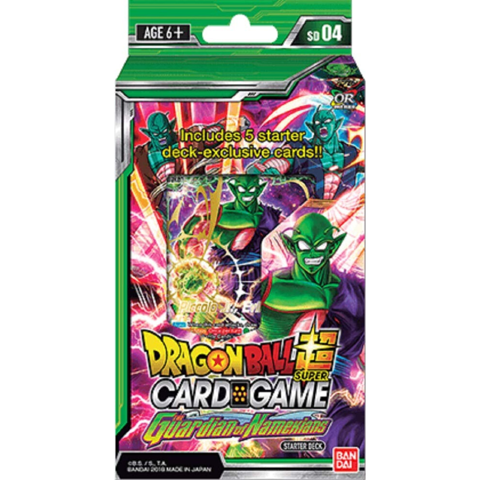 BANDAI BCLDBSP7917 Dragon Ball Super CG: Starter Deck SD04 The Guardian of Namekians  Multicoloured