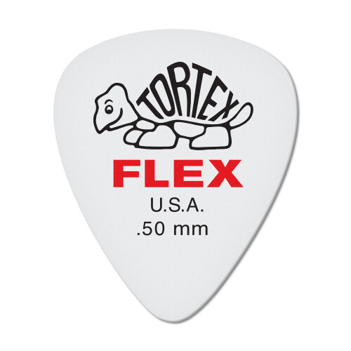 Dunlop Dunlop Tortex Flex Standard .50mm Κόκκινο Πικ Γιθάρας-12 Τεμάχια