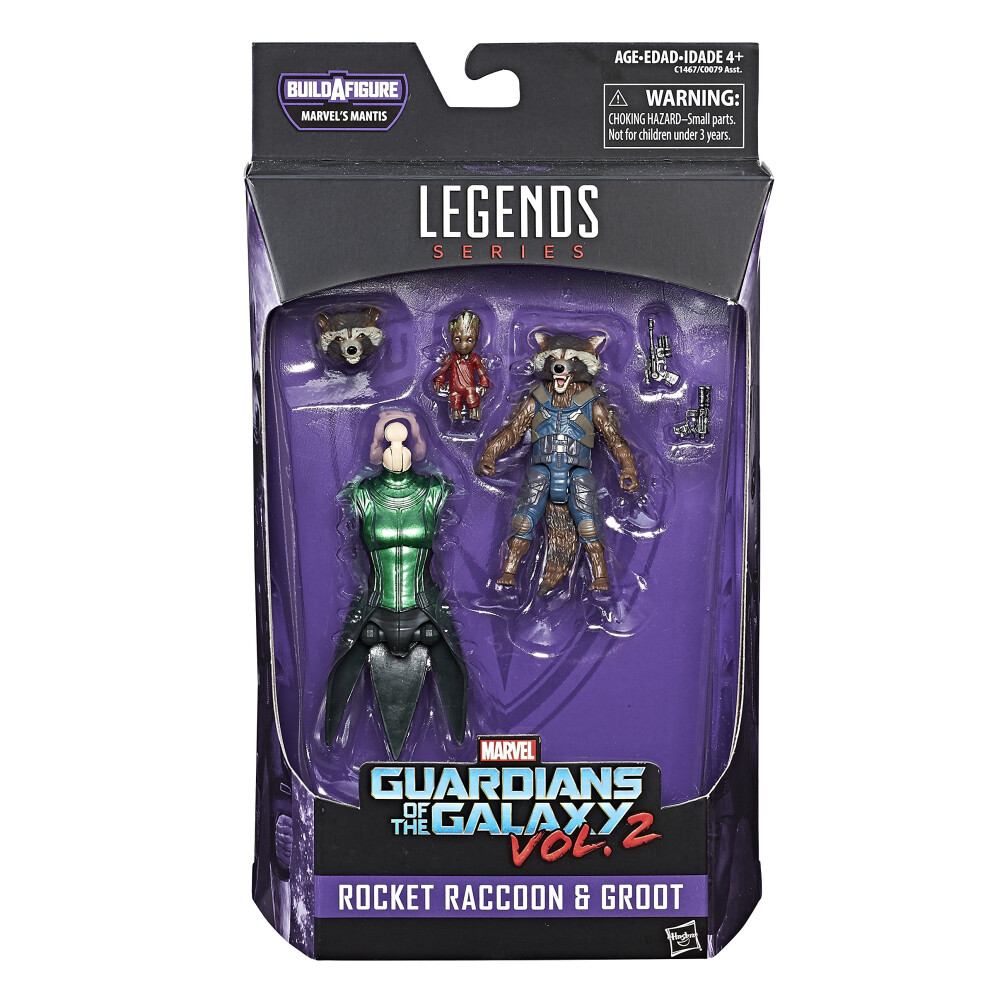 Marvel Guardians of the Galaxy Legends Series Rocket Raccoon and Baby Groot  6-Inch