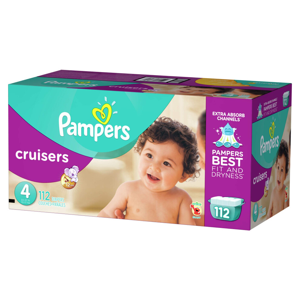 Pampers Cruisers Diapers - Size 4-112 ct