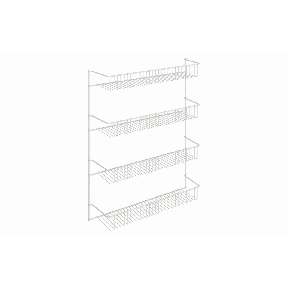 Closetmaid 8033 4-Tier Wall Rack 18-Inch Wide White 075381080330