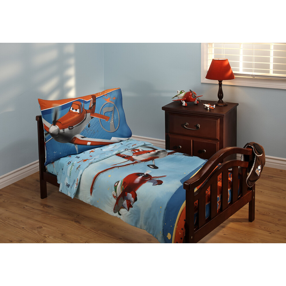 Disney Planes Let's Soar 4 Piece Toddler Bedding Set