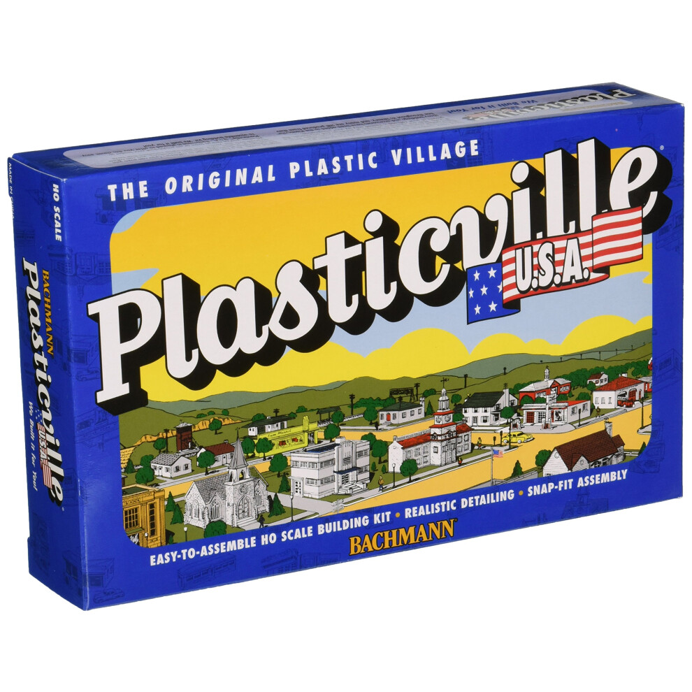 Bachmann Trains - PLASTICVILLE U.S.A. BUILDINGS - CLASSIC KITS - SUPERMARKET - HO Scale