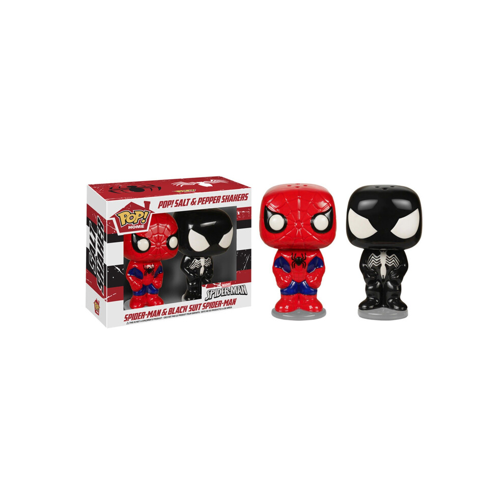 POP Marvel Salt N' Pepper Shakers - Spider-Man Black Suit Spider-Man