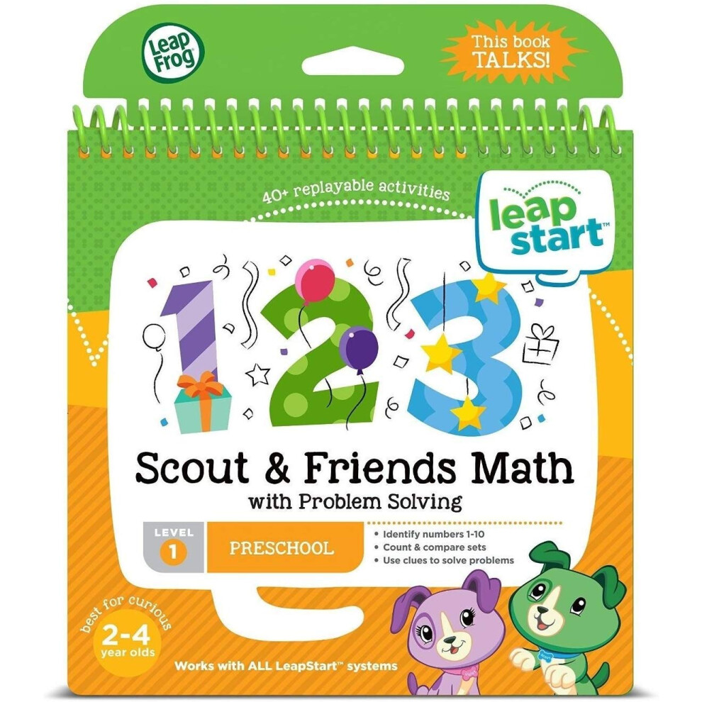 LeapFrog LeapStart Preschool Activity Book: Scout and Friends Math and Problem Solving