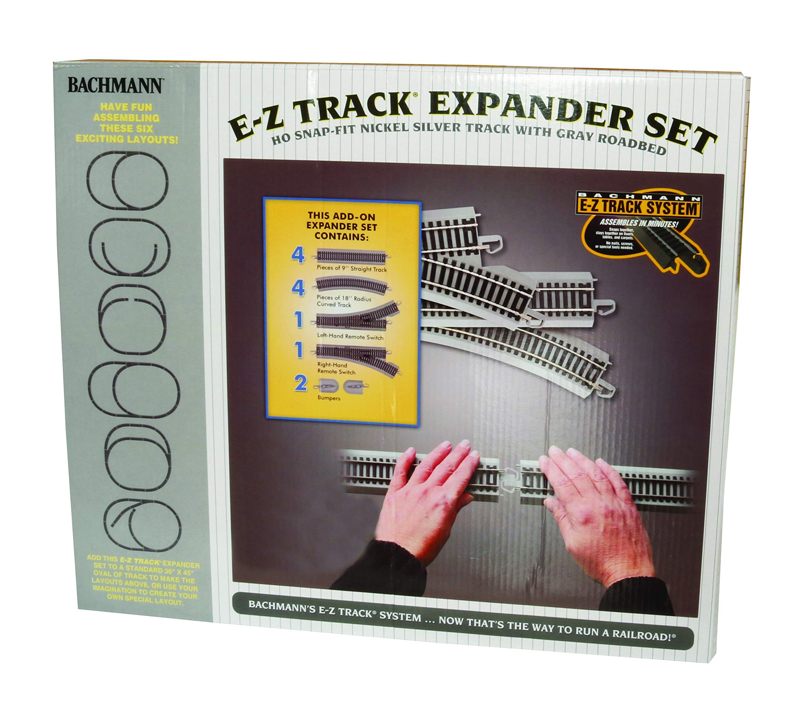 15 Ho Layout Bachmann Trains SnapFit EZ TRACK LAYOUT EXPANDER SET Neusilber Schiene ...
