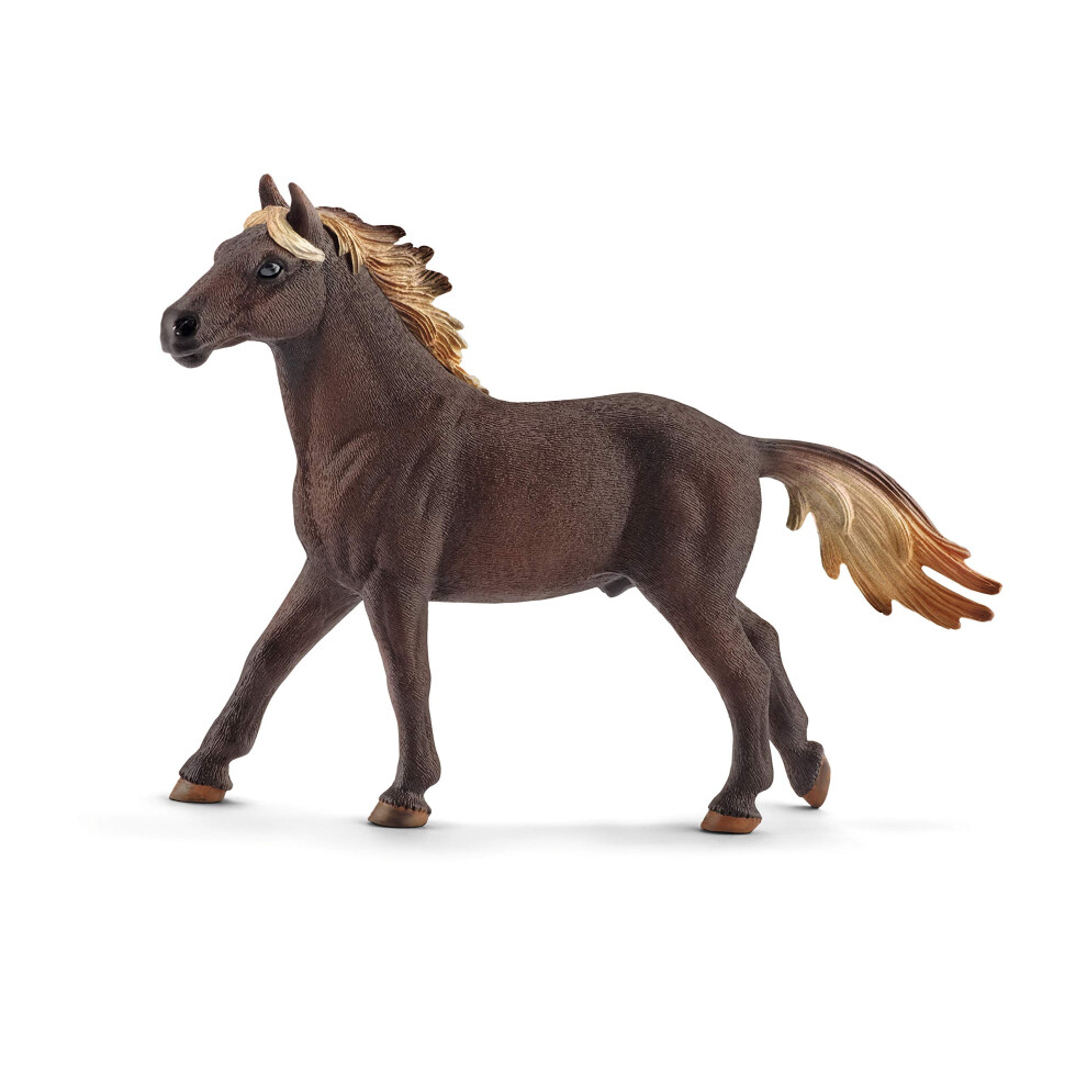 Schleich Farm World  Farm Animal Horse Toys for Kids and Toddlers  Mustang Stallion Toy Figurine  Ages 3+