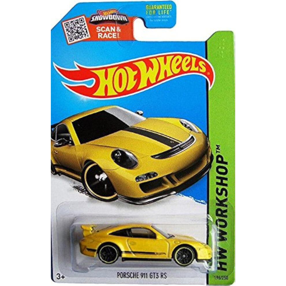 Hot Wheels 2015 HW Workshop Porsche 911 GT3 RS 196/250  Yellow