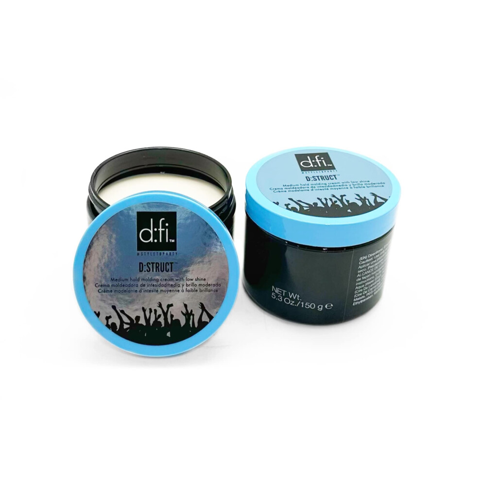 D:fi Hair Distruct Pliable Molding Creme 5.3 oz (2 Pack)