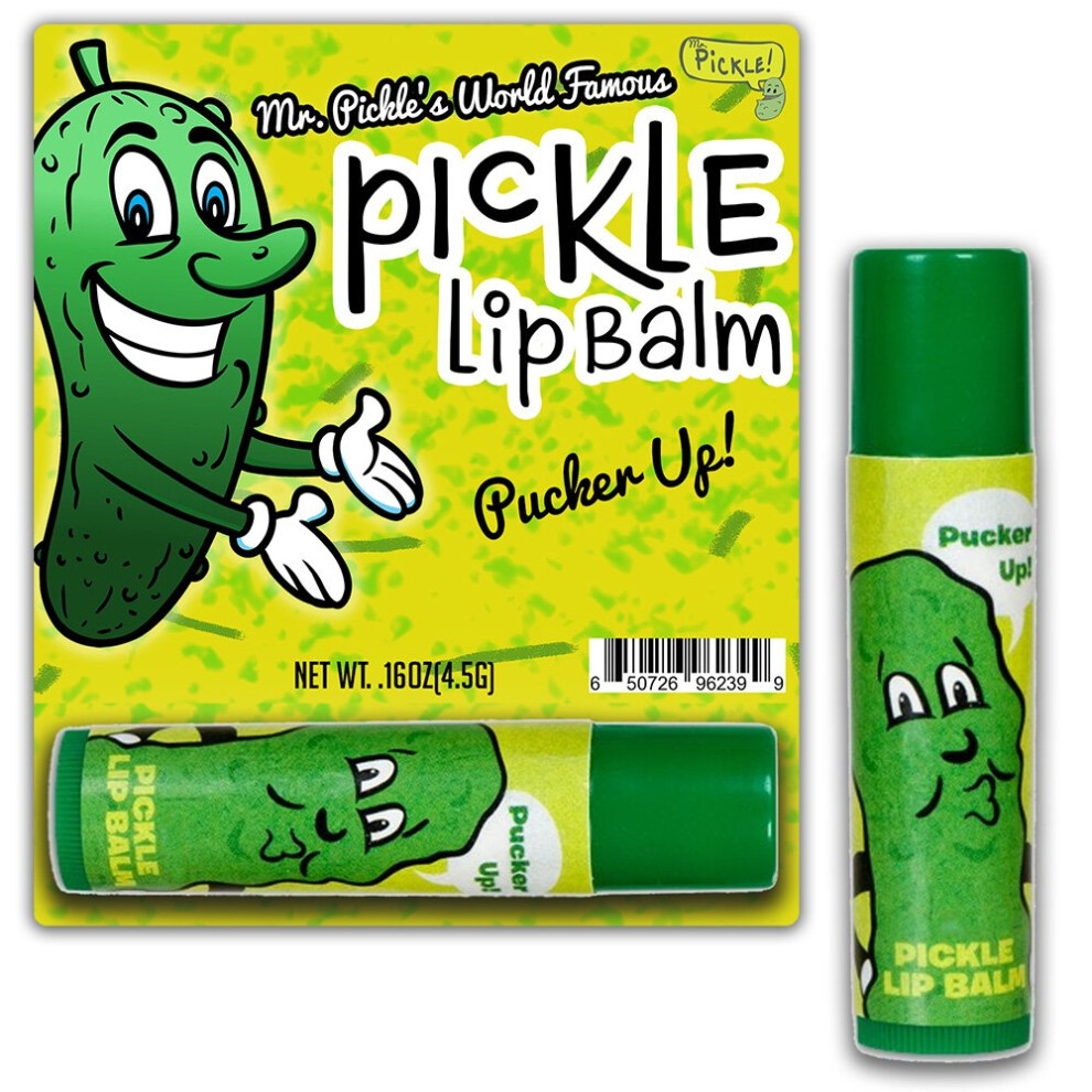 Gears Out Dill Pickle Lip Balm - Pickle Gifts - Funny Gifts For Men - Flavored Lip Balm - Weird Stocking Stuffers - Funny Pickle Gifts - Dill Pickles - Unusual