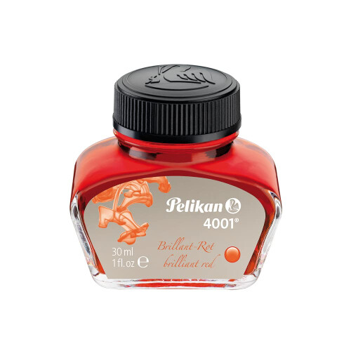 Pelikan 4001 Μελάνι σε Μπουκάλι για Πένα, Λαμπερό Κόκκινο, 30ml