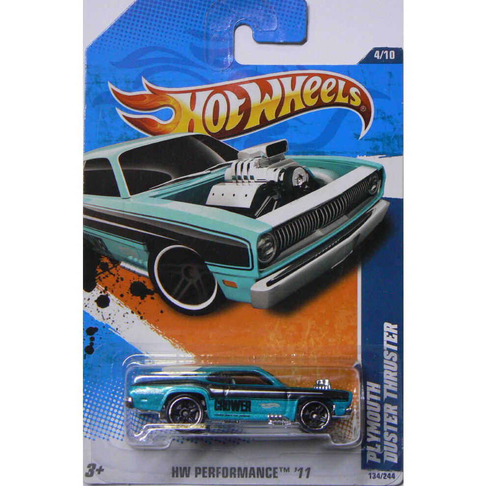 Hot Wheels Hw Performance '11 Aqua Plymouth Duster Thruster 134/244