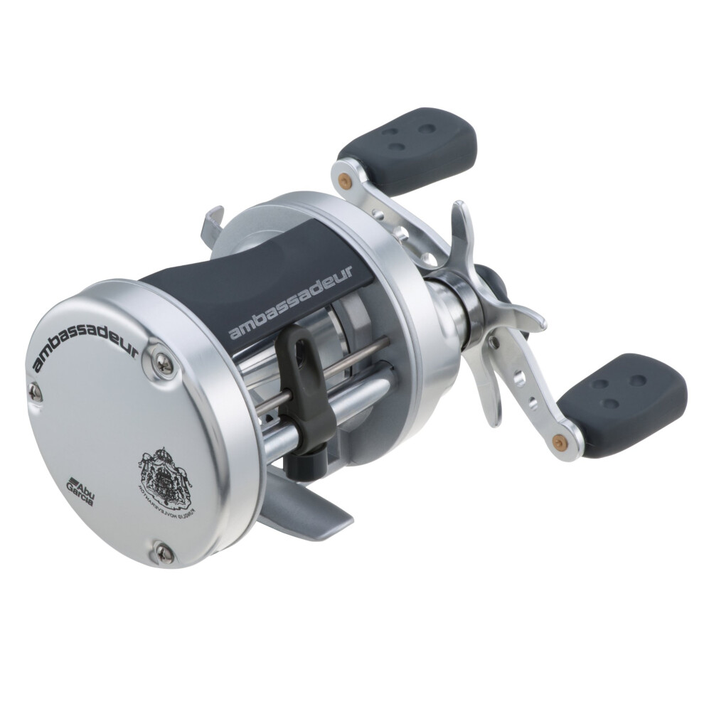 Abu Garcia Ambassadeur S Conventional Reel  Size 6500 (1292738)  1 Stainless Steel Ball Bearings + 1 Roller Bearing  Synthetic Star Drag  Max of 11lb