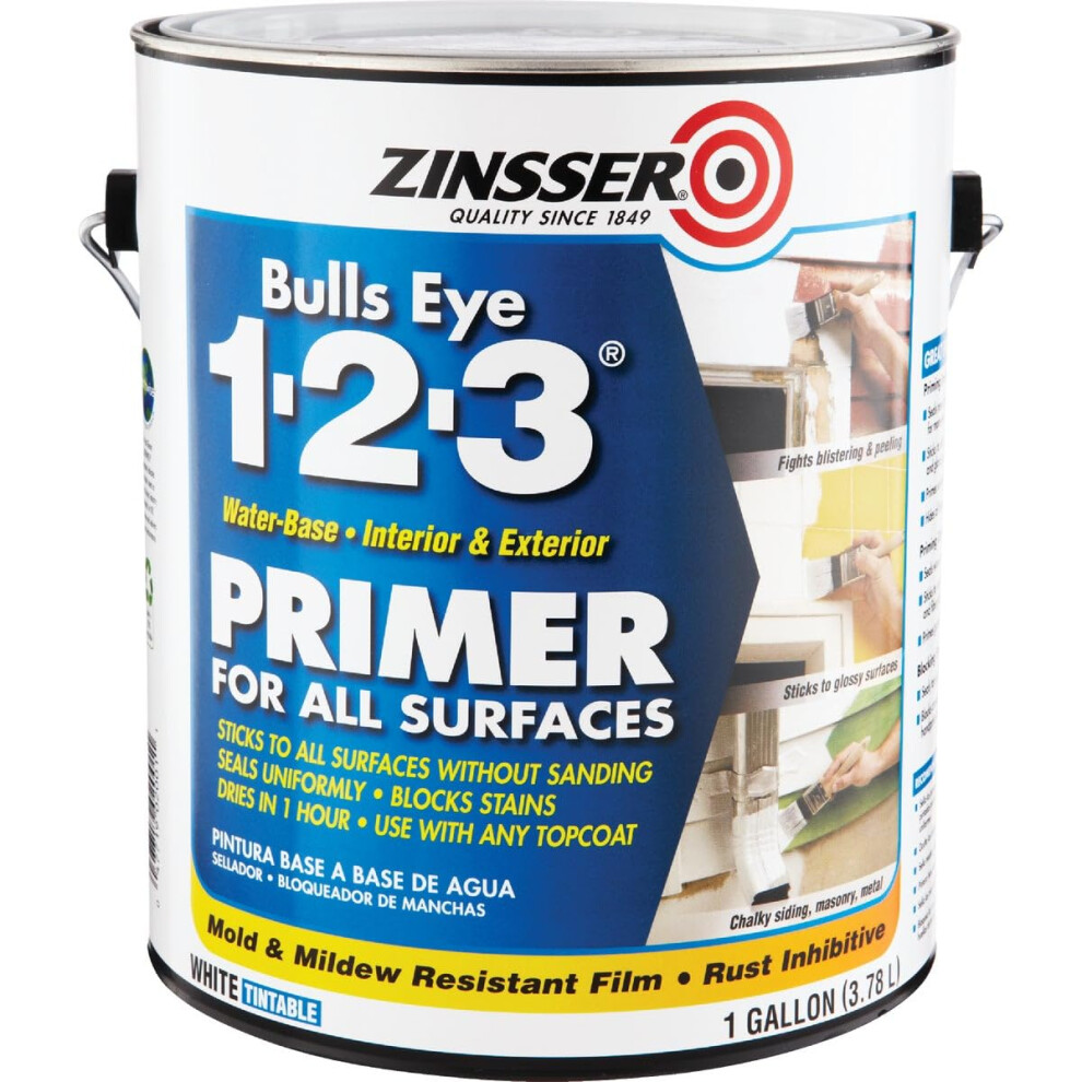 Zinsser 2001 Primer Sealer & Stain Killer Bulls Eye  1-2-3 Quart (Pack Of 4)