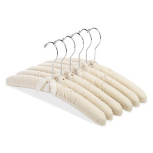 Whitmor Paddeed Hangers  Length: 16"" Width: 15"" Height: 2""  As Shown in The Picture  6 Count