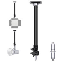 Neewer Wall Mounting Boom Arm 15-23.6 inches/38-60 Centimeters Adjustable Length with 1/4 inch to 3/8 inch Universal Adapter for Photo Studio Video Li