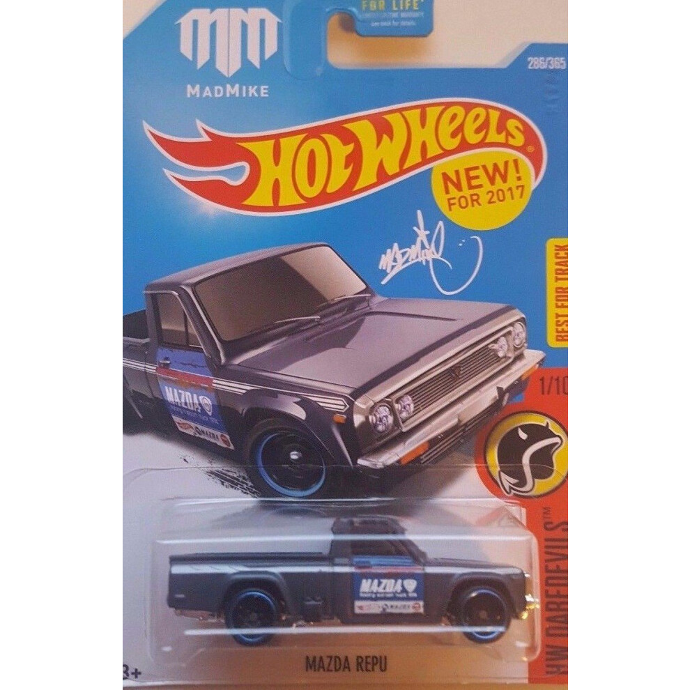 Hot Wheels 2017 HW Daredevils Mad Mike Mazda Repu 286/365  Dark Gray