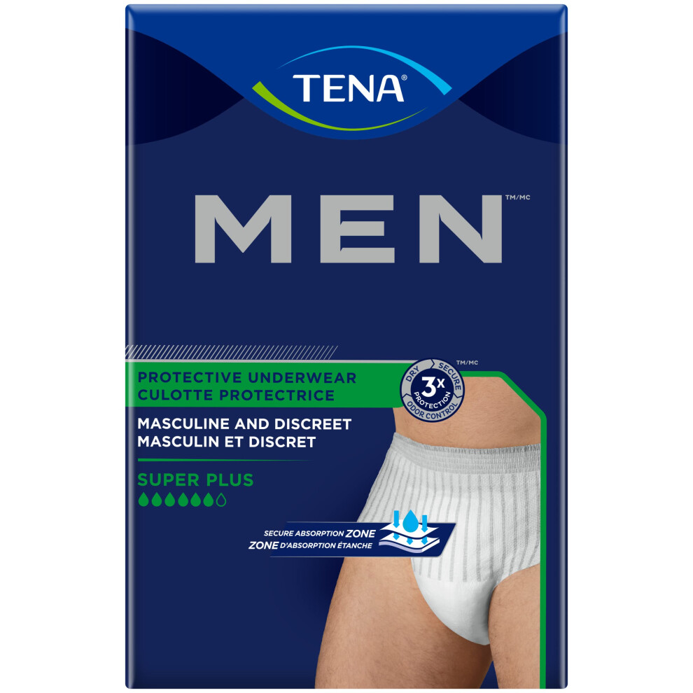 Tena Incontinence Underwear for Men  Protective  Medium/Large  16 Count