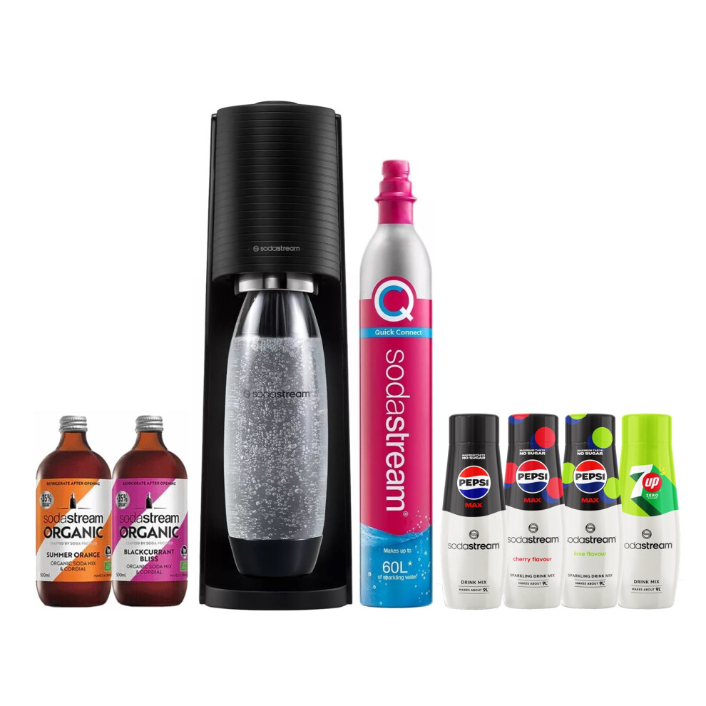 Sodastream Terra Sparkling Water Maker Flavour Bundle